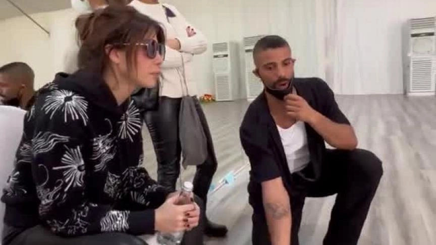 نانسي عجرم من تحضيرات حفل joy awards