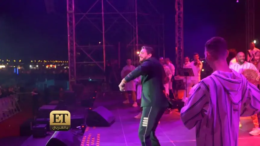 سعد لمجرد يمثل ويحتفل مع ETبالعربي 