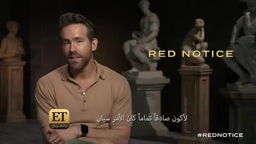 ETO04247 - Red Notice Junket Nominations Ryan Reynolds 1 on 1