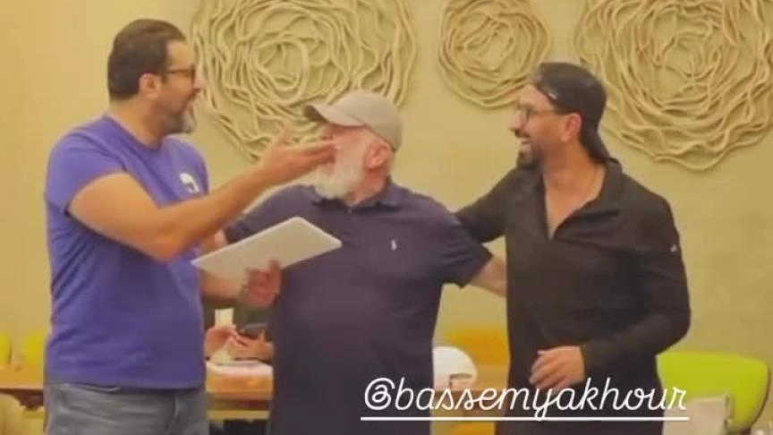 محمود بوشهري - بروفات مسرحية الزير سالم من أبوظبي