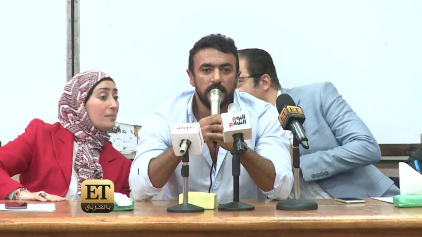 ياسمين عبد العزيز حاضرة بندوة أحمد العوضي