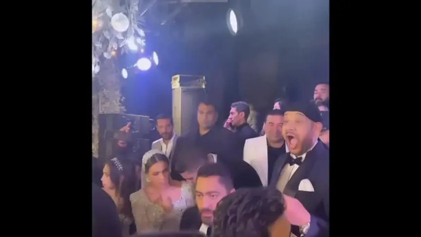 من حفل زفاف ابنة عصام كاريكا