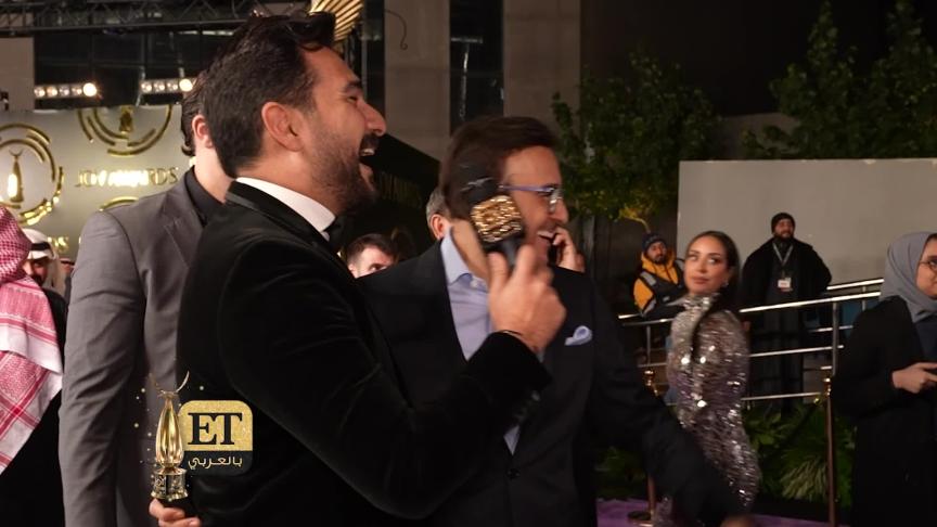 رامز جلال مصدر للطاقة في حفل joy awards