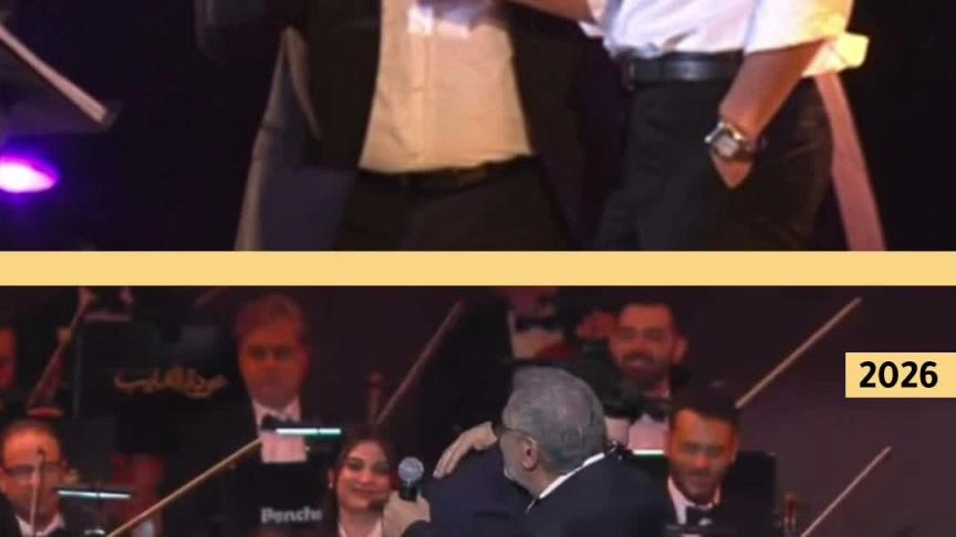 فضل شاكر وابنه محمد فضل شاكر يجتمعان على المسرح بعد 14 سنة