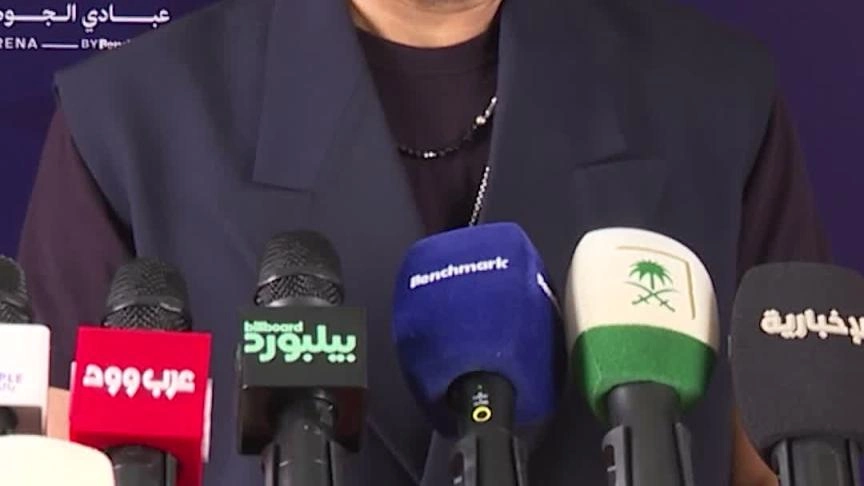 محمد حماقي - المؤتمر الصحفي لحفله في جدة من تنظيم Benchmark
