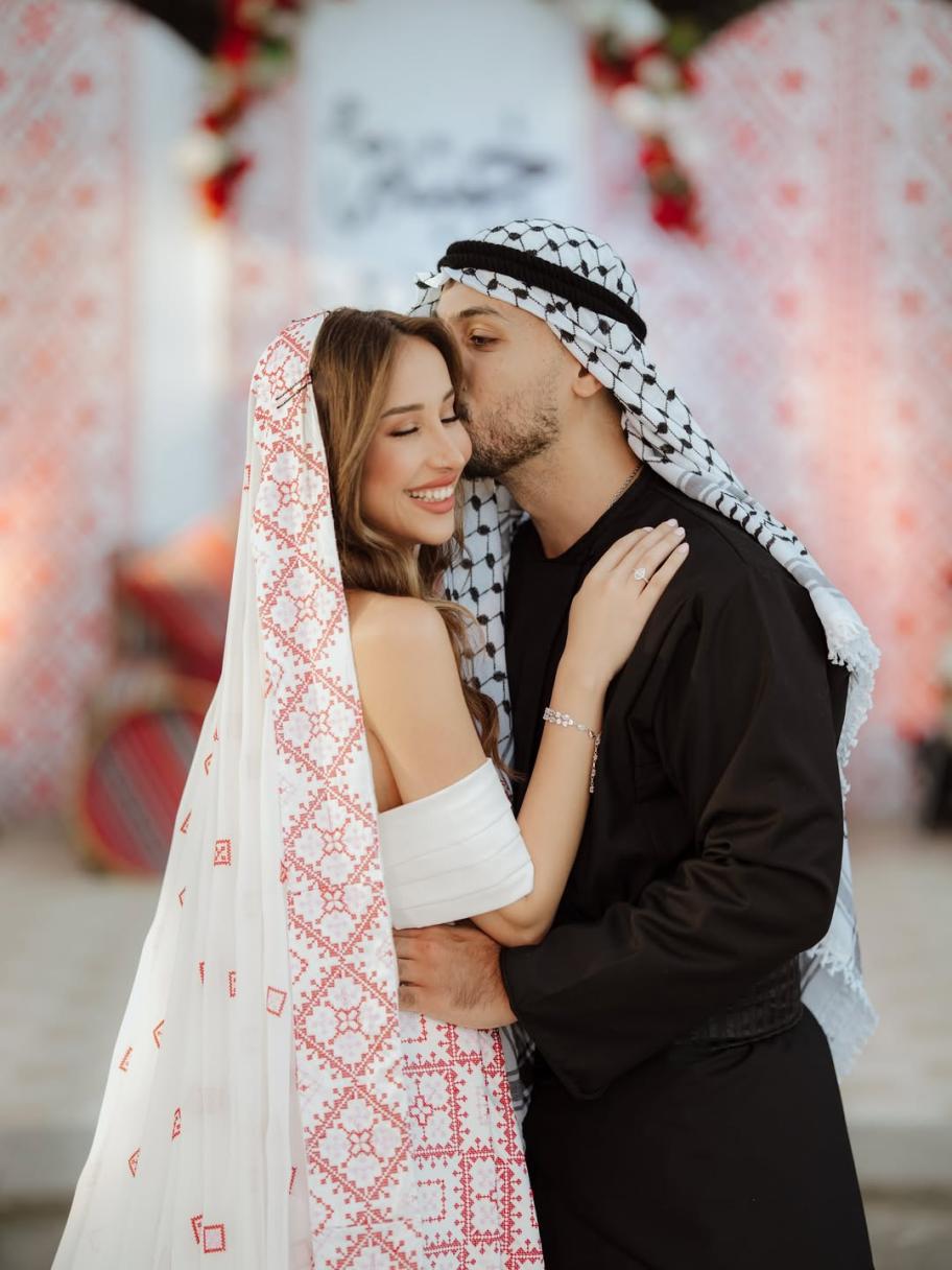 وسام قطب و سارة سامي في حفل الحناء 