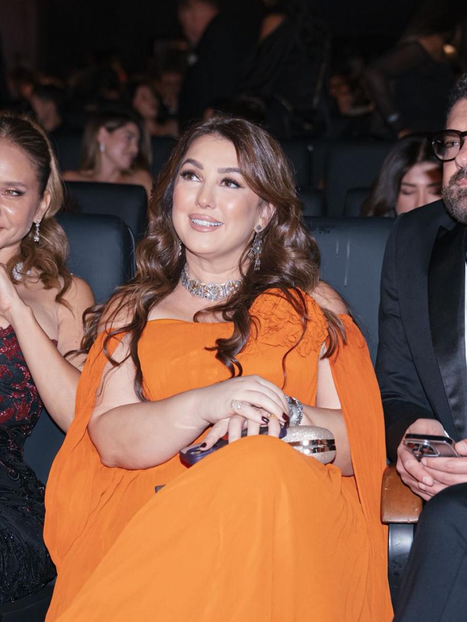 عمرو يوسف وكندة علوش ونيللي كريم بختام مهرجان الجونة