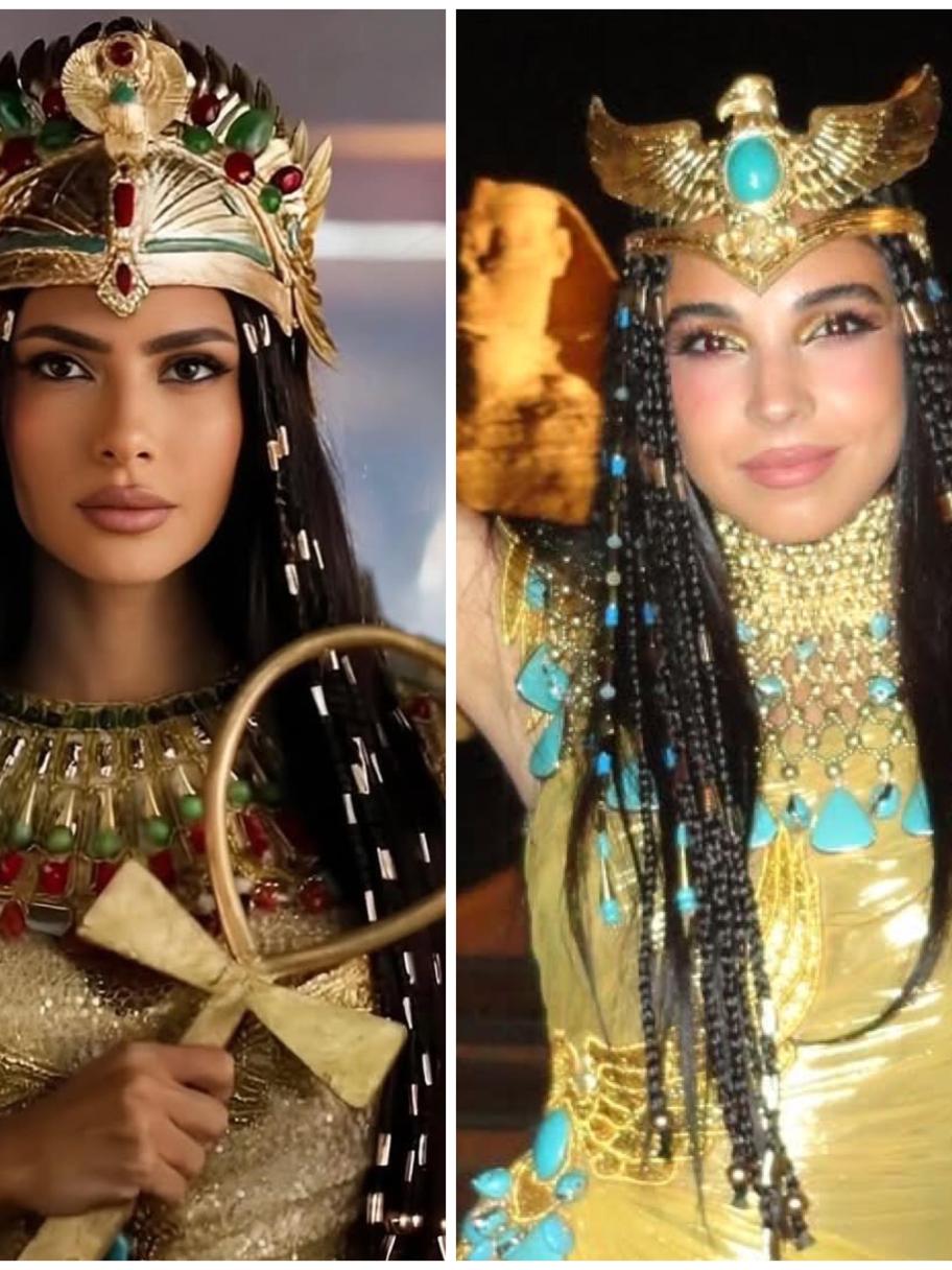 نجوم الفن بالزي الفرعوني في افتتاح المتحف المصري الكبير