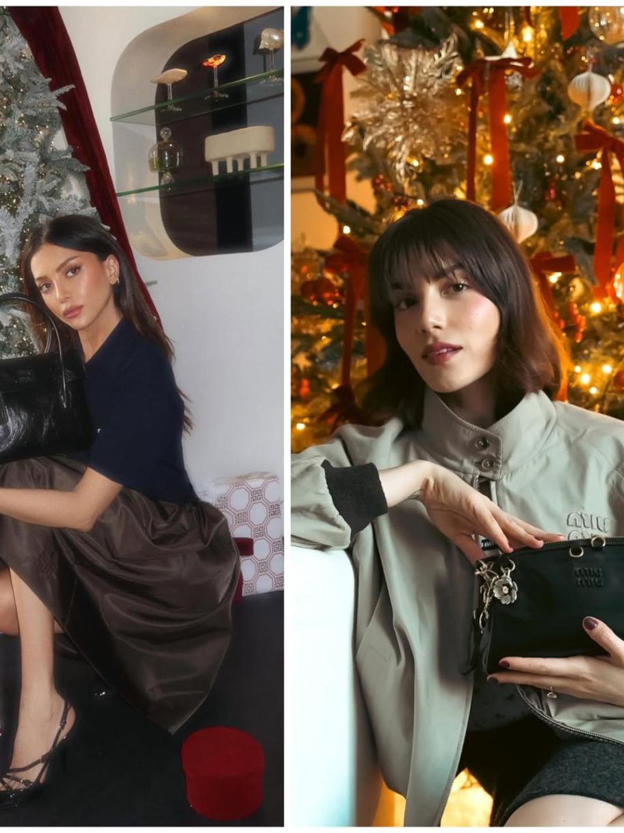 المؤثرات العربيات يعتمدن حقيبة ميو ميو بأساليب متنوعة وجذابة 