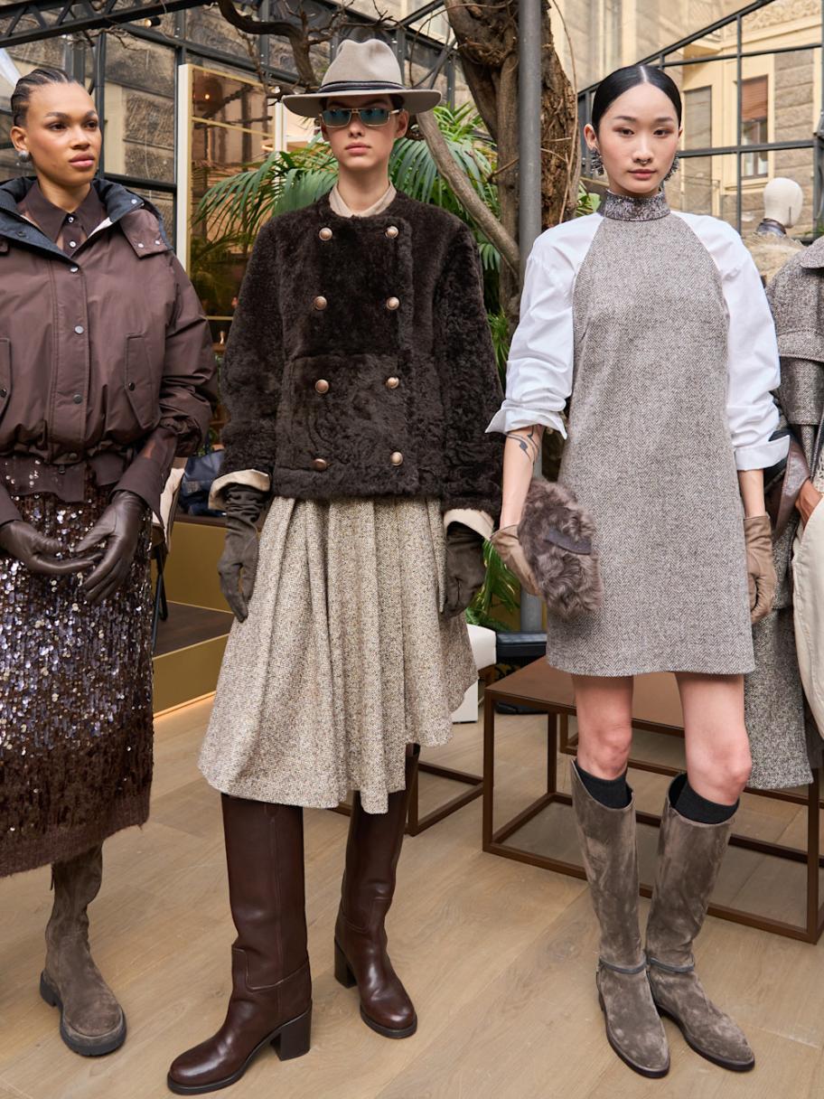 صيحات من منصات عروض الأزياء تليق بـ Gen Z - الصورة من برونيللو كوتشينيللي شتاء 2026 Brunello Cucinelli