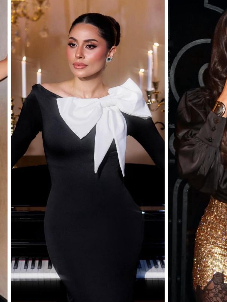 الممثلات العربيات باطلالات احتفالية لافتة في رأس السنة - الصور من انستغرام النجمات 