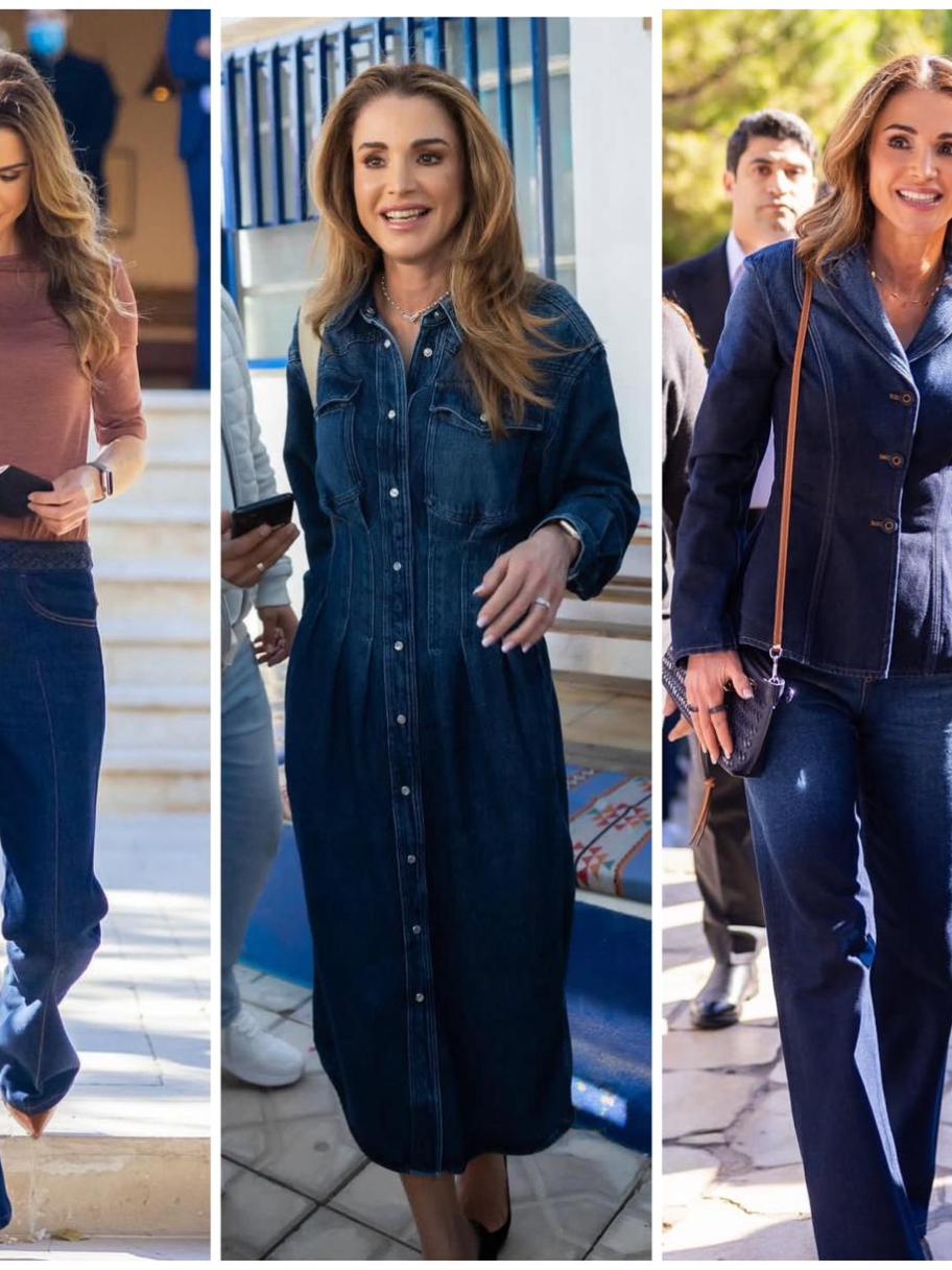 الملكة رانيا والدنيم… أناقة ملكية بروح عصرية - الصور من انستغرام الملكة رانيا 