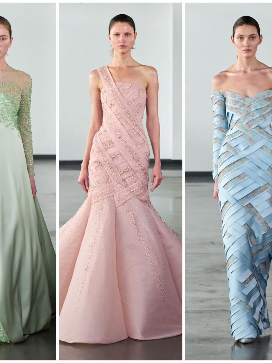 أزياء رامي العلي 2026: تفاصيل متناغمة وألوان أنثوية راقية