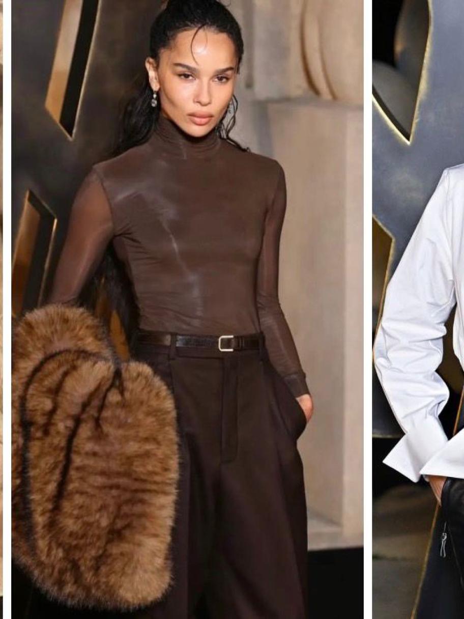 لوكات ملفتة للنجمات في عرض سان لوران خريف 2026