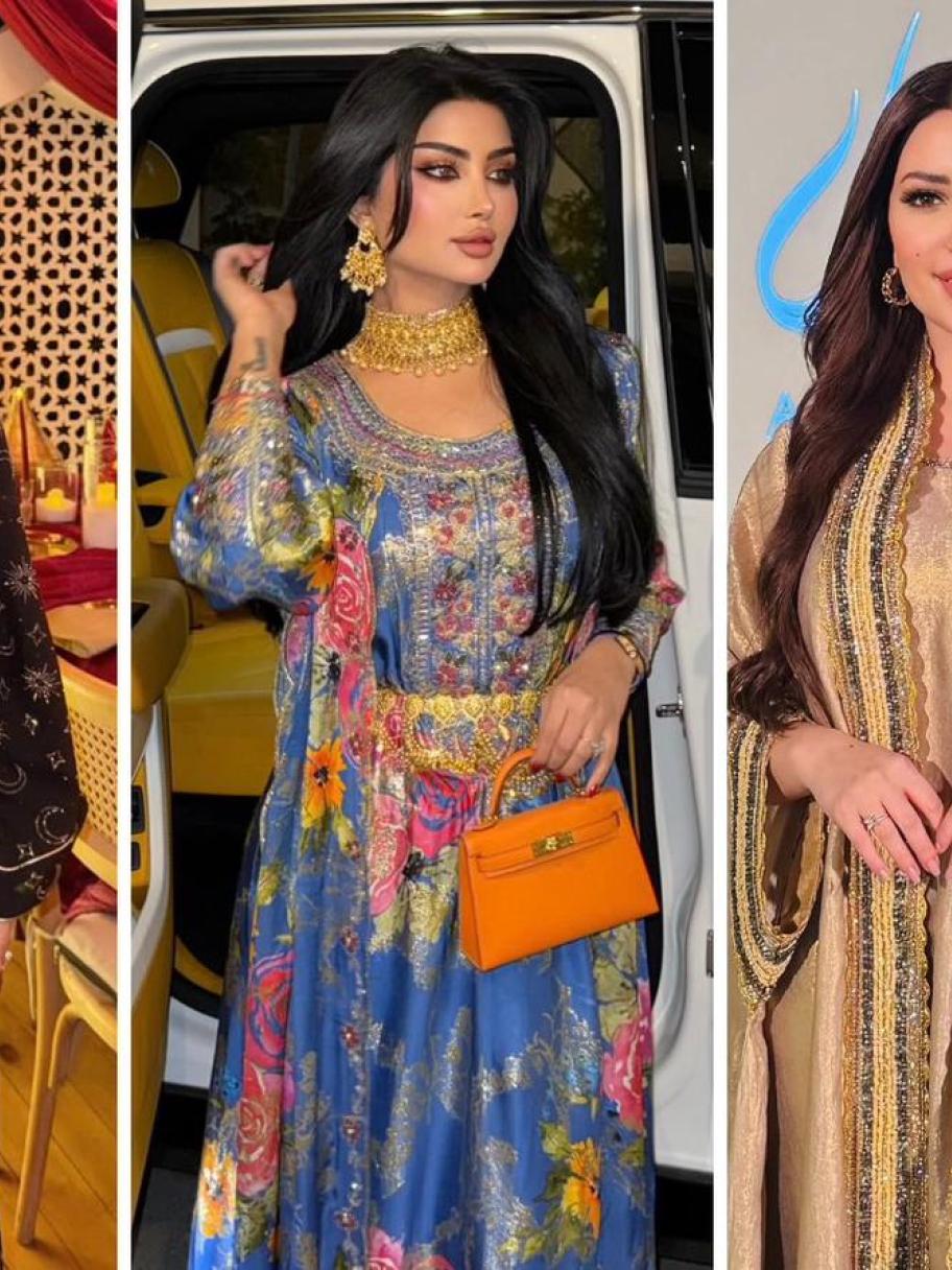 إطلالات شرقية للنجمات والمؤثرات بعبايات وقفاطين في رمضان