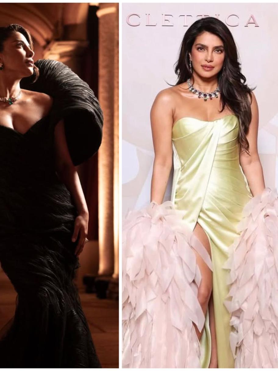 بريانكا شوبرا باطلالات راقية بتوقيع مصمميين لبنانيين 