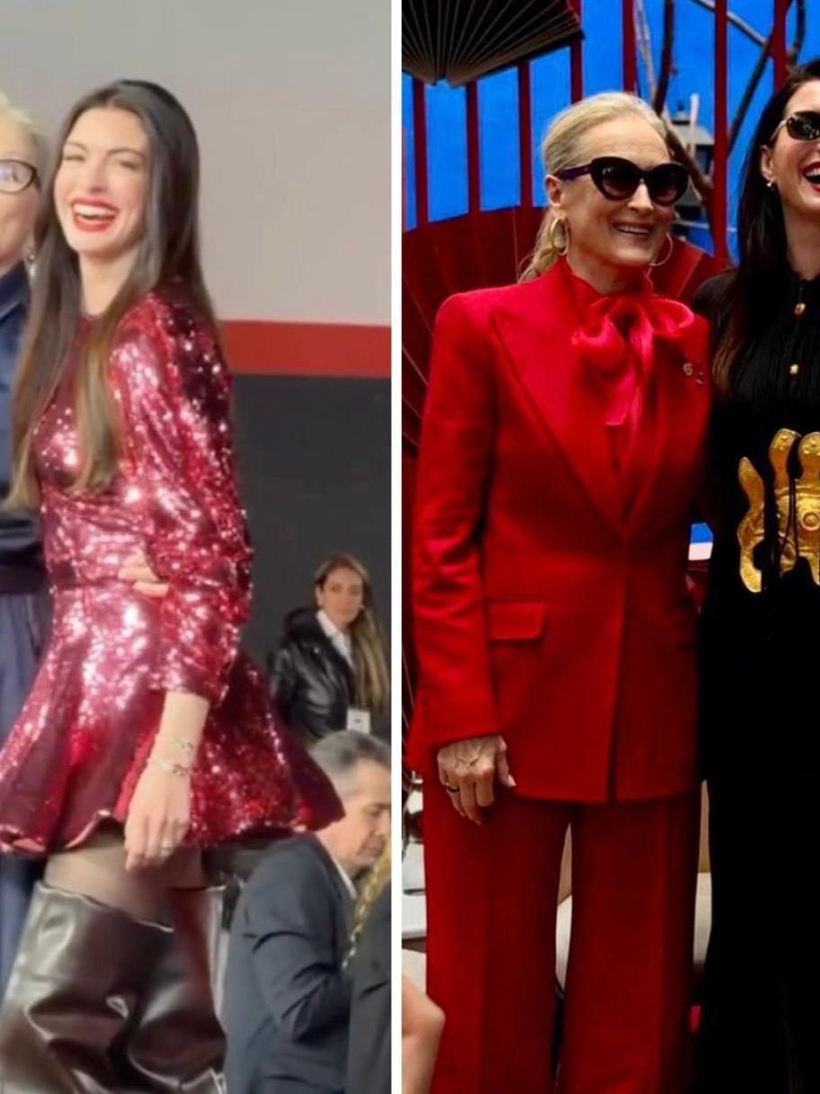 إطلالات ميريل ستريب وآن هاثاوي في حملة الترويج لفيلمهما 