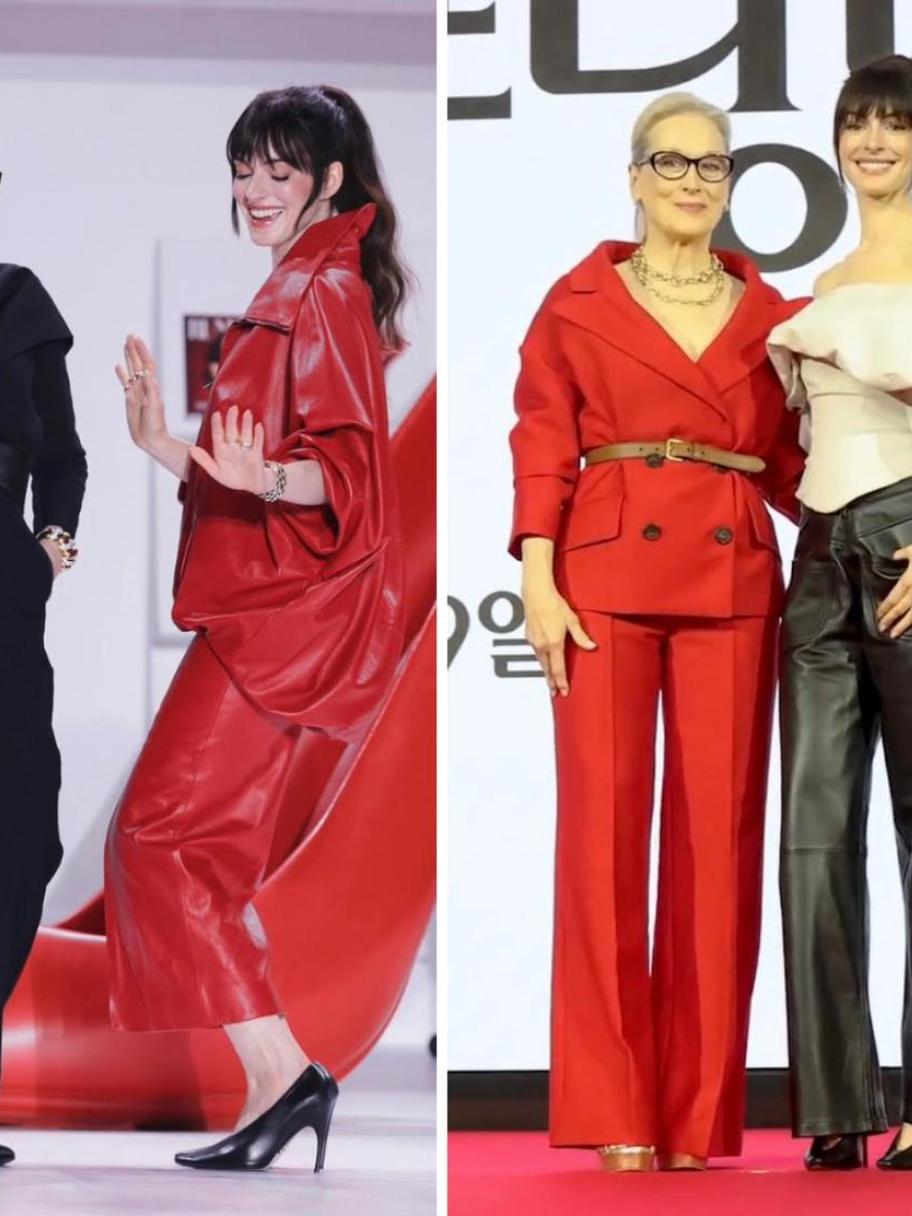 أناقة لافتة تجمع آن هاثاواي وميريل ستريب في سيول