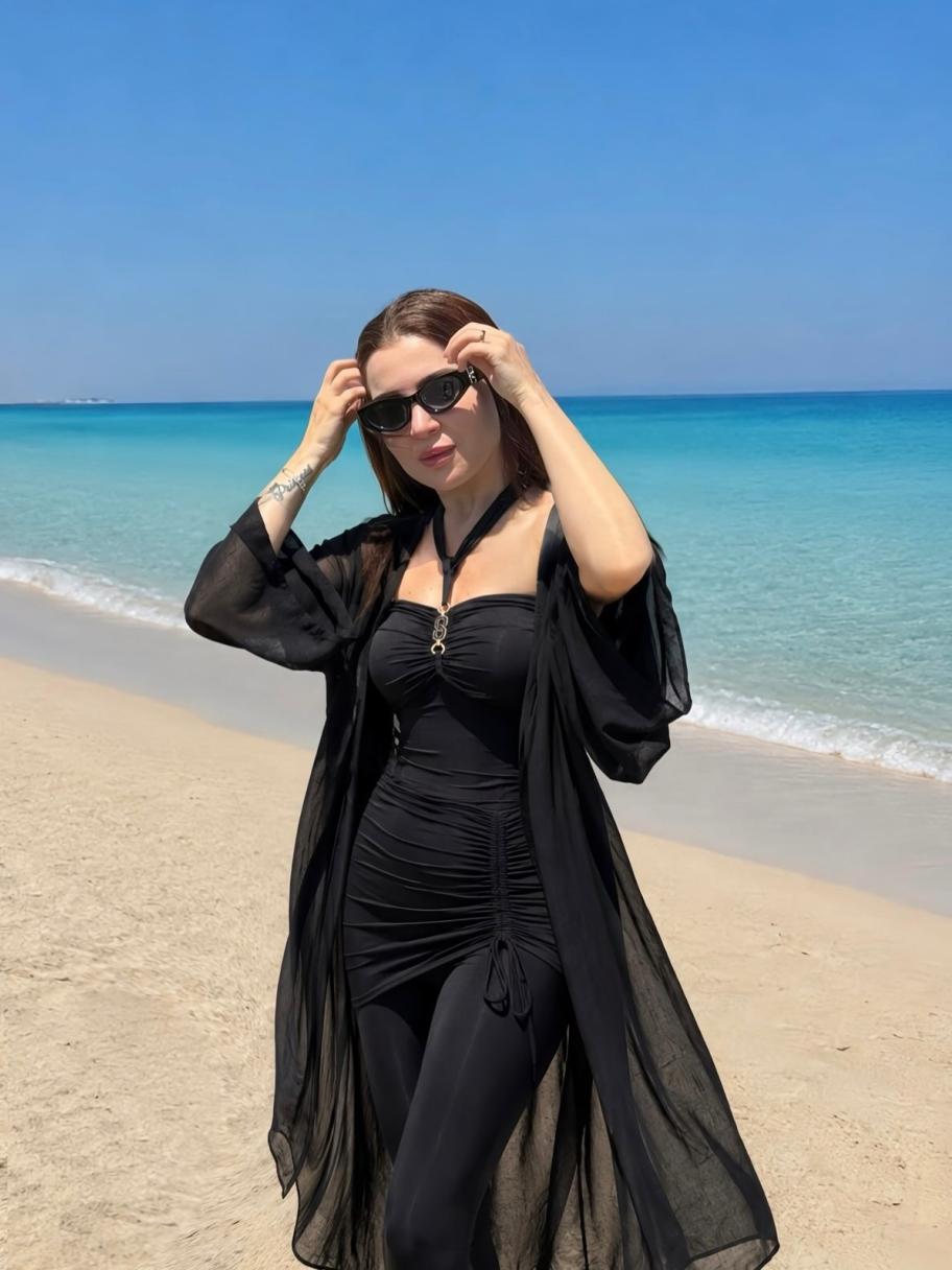 مي عز الدين تطلق مجموعة مايوهات محتشمة جديدة لصيف 2026 - الصورة من انستغرام مي عز الدين 