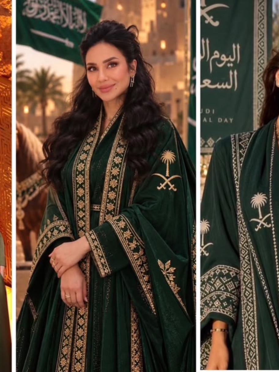 إطلالات المؤثرات والنجمات في اليوم الوطني السعودي 96