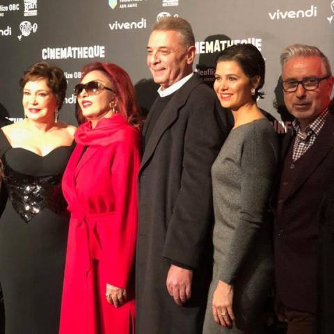 محمود حميدة ولبلبة و نبيلة عبيد ويسرا اللوزى في احتفالية "رحلة فى عوالم يوسف شاهين"