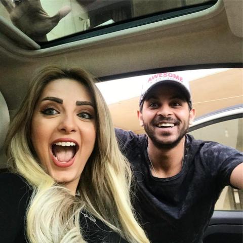 مي حلمي ومحمد رشاد