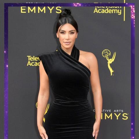 كيم كارداشيان خلال حفل توزيع جوائز Creative Arts Emmy- انستغرام @televisionacad