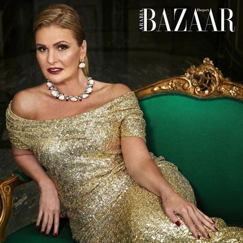 يسرى - صورة من إنستغرام @harpersbazaaralarabiya