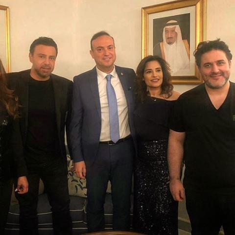نجوم لبنان في الرياض - صورة من إنستغرام @assielhallaniofficial