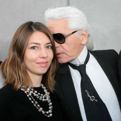 صوفيا كوبولا مع كارل لاغرفيلد - getty images