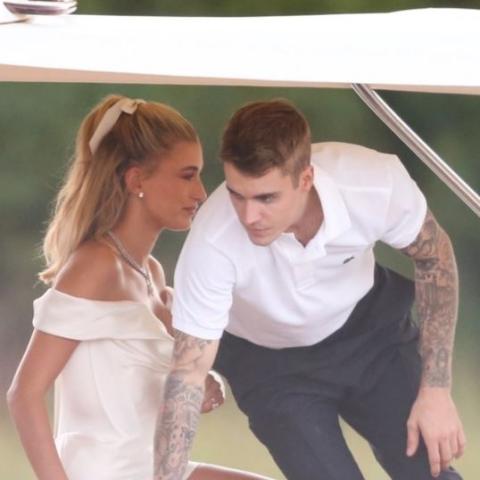 جاستن بيبر وهايلي بالدوين يوم زفافهما - صورة من TMZ