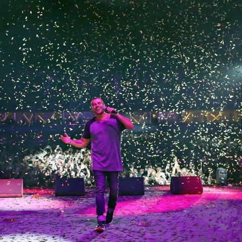 عمرو دياب في حفل الرياض - صورة من إنستغرام @amrdiab