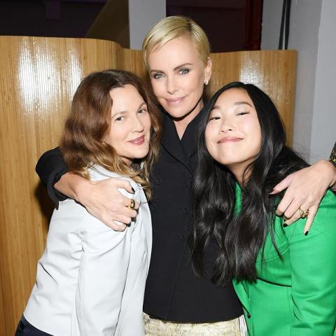 تشارليز ثيرون وDrew Barrymore وAwkwafina - صورة من إنستغرام @charlizeafrica