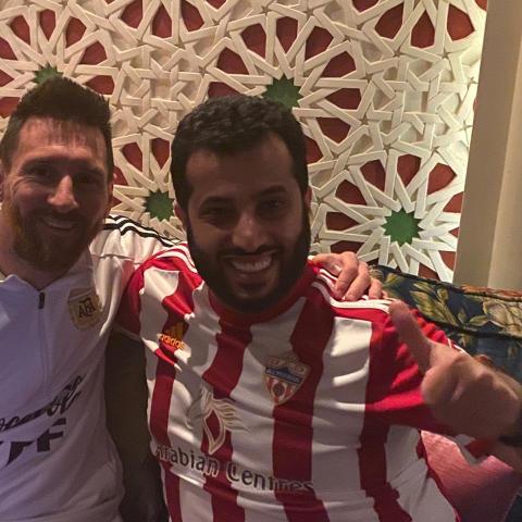 تركي آل شيخ وميسي - صورة من تويتر @turki_alalshikh