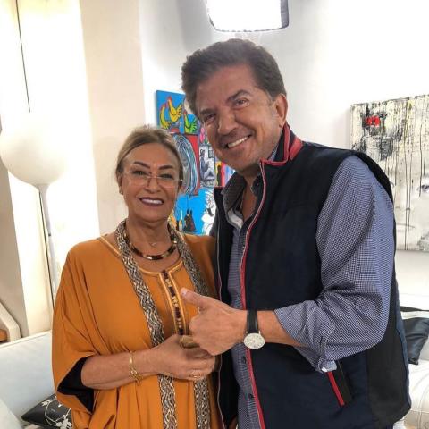 وليد توفيق يجتمع بوالدة سعد لمجرد في &quot;دبا تزيان&quot;