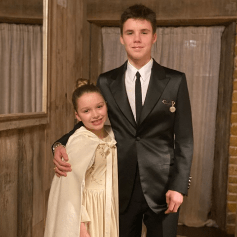 أولاد البيكهام من حفل التعميد