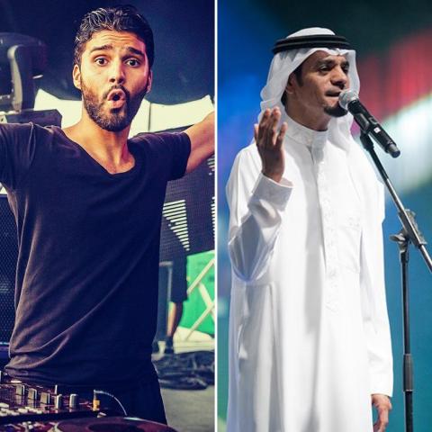 سيارة رابح صقر تصدم DJ R3HABفي MDL Beast