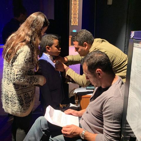 مصطفى شعبان بكواليس حفل قادرون باختلاف