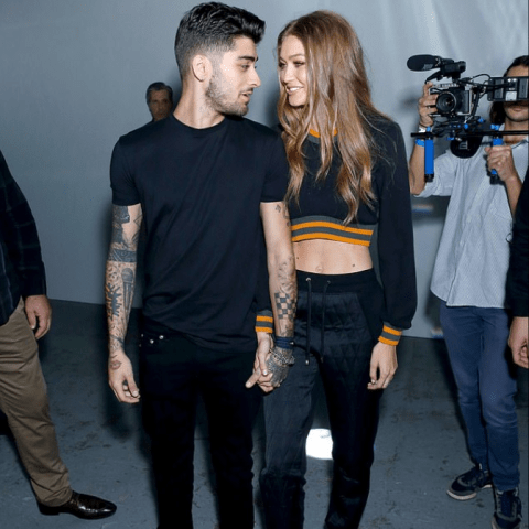 صورة لجيجي حديد وزين مالك من Wire Image