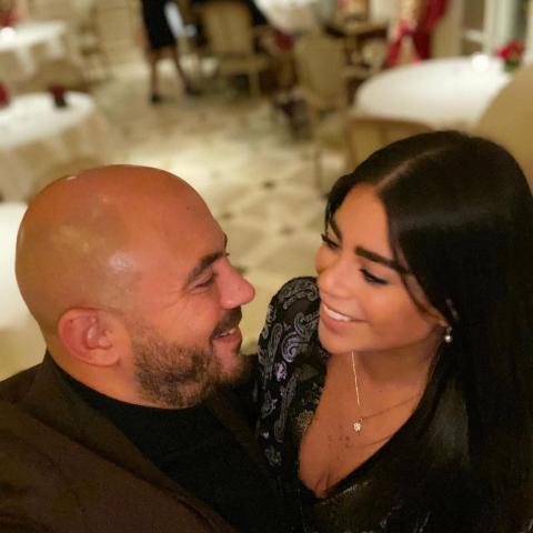 محمود العسيلي وزوجته