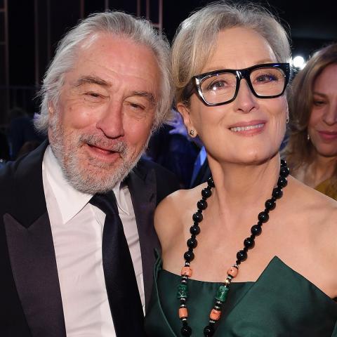 روبرت دينيرو وميريل ستريب خلال حفل توزيع جوائز SAG -انستغرام @sagawards