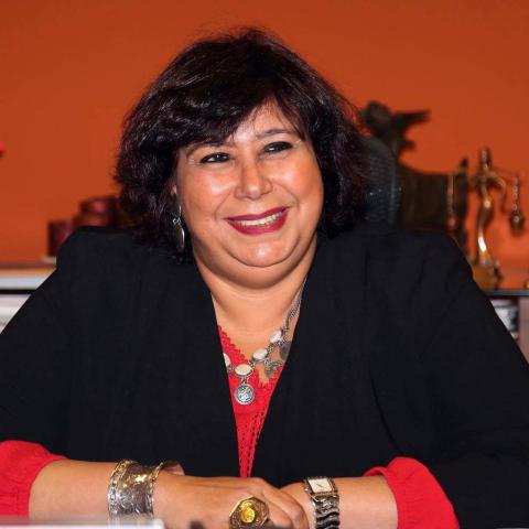 إيناس عبد الدايم وزيرة الثقافة المصرية