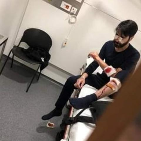 وسام صباغ يتعرض لحادث سير 