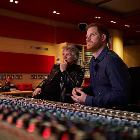 جون بون جوفي والأمير هاري -صورة من إنستغرام @jonbonjovi