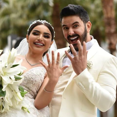  زفاف بكر خالد وهيفاء حسوني - انستقرام @haifa_hassony