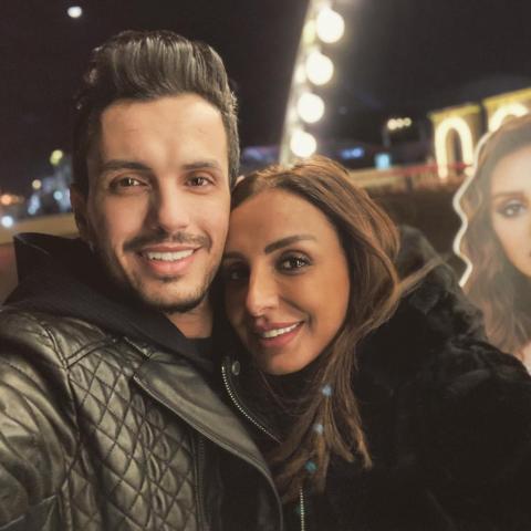 أنغام و زوجها أحمد إبراهيم