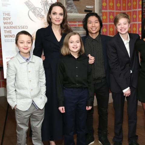 انجلينا جولي وأولادها