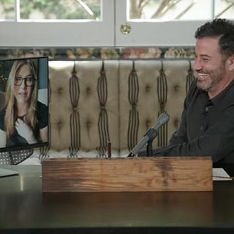 جيمي كيميل وجنيفر أنيستون