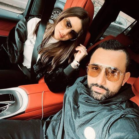 صورة من احد لقاءات درة مع هاني سعد