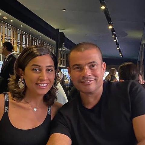 دينا الشربيني وعمرو دياب - انستغرام @dinaelsherbinyy